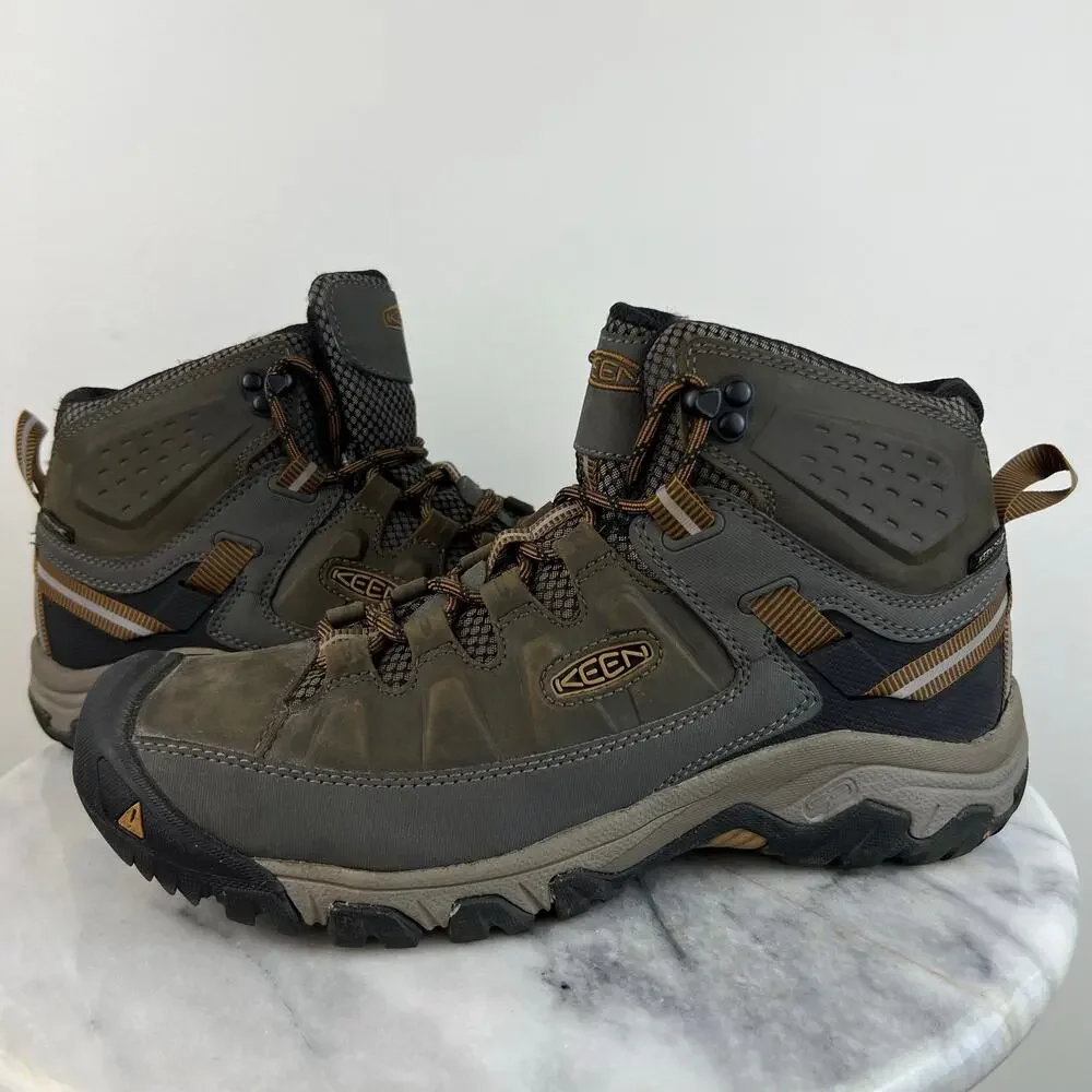 KEEN Men's Targhee III Mid Waterproof 1017787 All Terrain Hiking Work Boots 8.5
